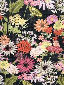 Flores florescendo em profusão impresso compartimento secreto 95% poliester5 % Spandex tecido crepe Chiffon Georgette em estoque - Product Image 2