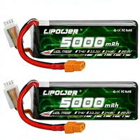 Batterie de drone haute capacité 5000mAh/5200mAh 3S 6S LiPo pour course FPV, voiture RC, crawler, avion, charge rapide, longue autonomie