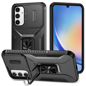 Funda con Anillo para Samsung Galaxy A05S/A05/A24/A54/A14/A04S, Nuevo Diseño, Protección de Lente de Cámara, Ventana Deslizante, Soporte de Anillo - Product Image 1
