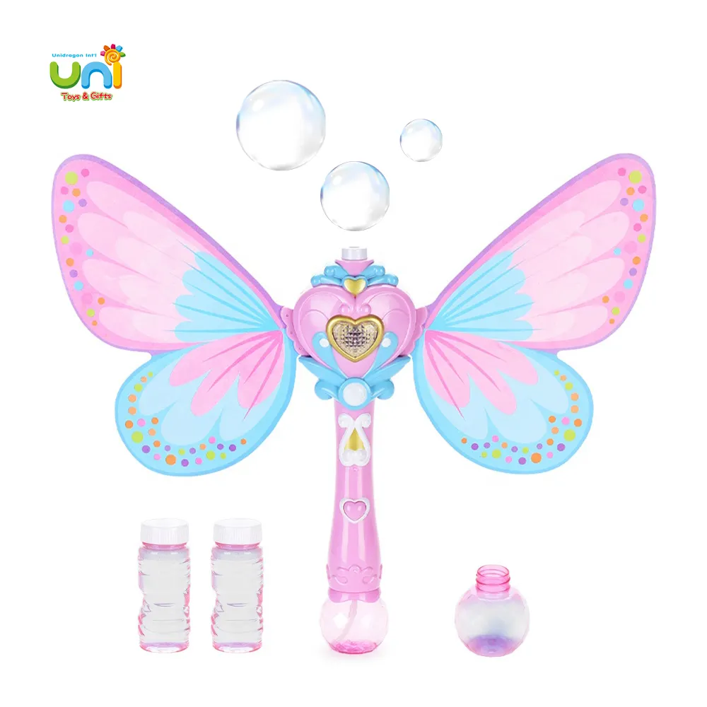 Summer Outdoor Princess wand toys outdoor bubble blower electric soap bubble machine maker bubble wand electric stick