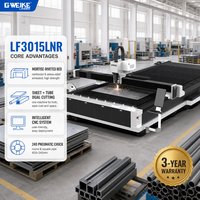 Machine de découpe laser automatique pour tubes et plaques en acier au carbone 3000x1500mm avec commande Cypcut 3000W/4000W