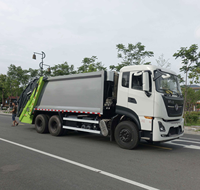 Camion à ordures compacteur diesel Dongfeng 20CBM de grande capacité pour parc industriel africain, camion à ordures 6X4
