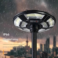 Lumière LED extérieure étanche IP66 à haute luminosité, UFO, détecteur de mouvement, lampadaires solaires LED UFO pour utilisation en extérieur dans les jardins