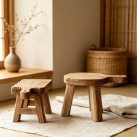 Socle décoratif en bois avec poignée, petit présentoir en bois pour la décoration de la cuisine et de la maison
