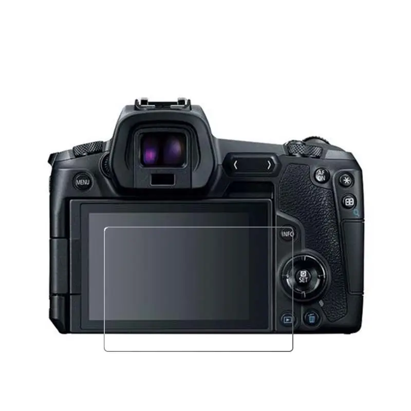 Para Canon EOS R5 R6 Eos 600D 200D 6Dmarkll 80D 7600 M100 de vidrio templado 9H Protector de pantalla LCD de la Cámara película protectora