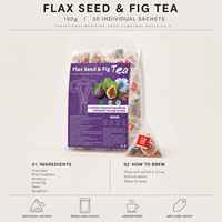 Tisane de figues et graines de lin pour la santé utérine, 150g, 30 sachets, sachet stand-up non sucré, sachet de thé triangulaire, qualité supérieure, vente en gros, OEM, ODM