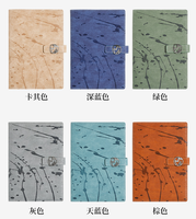 Boîte-cadeau de cahier A5 rétro personnalisé à la mode avec boucle magnétique planification d'affaires réunion bloc-notes couverture en papier Logo imprimé