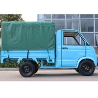Camionnette électrique à cabine entièrement fermée EEC, 3500W, conduite à gauche, LiFePO4, benne basculante