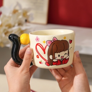 Factory Wholesale 400ML Bride Groom Souvenir Ceramic Mugs Gift Set Wedding Favor Ceramic <b>Cup</b> with Gift Box for Wedding Party - Product Image 4