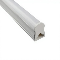 Tube LED T5 économique et connectable à 3 broches, base PF0.5, 2ft 3ft 4ft, 15W 18W, 90lm/W, corps en aluminium, diffuseur PC, pour bureau