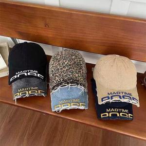 Nouveau Style casquettes de Baseball pour femmes hommes à la mode tout match coton lavé <span class=keywords><strong>cassé</strong></span> Eave bords brodés casquettes de Baseball - Product Image 3