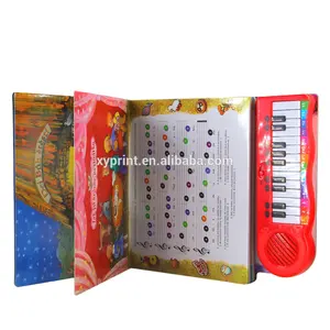 Buku Suara Interaktif Anak-anak, Buku Papan Musik Piano dengan Lagu Pembibitan