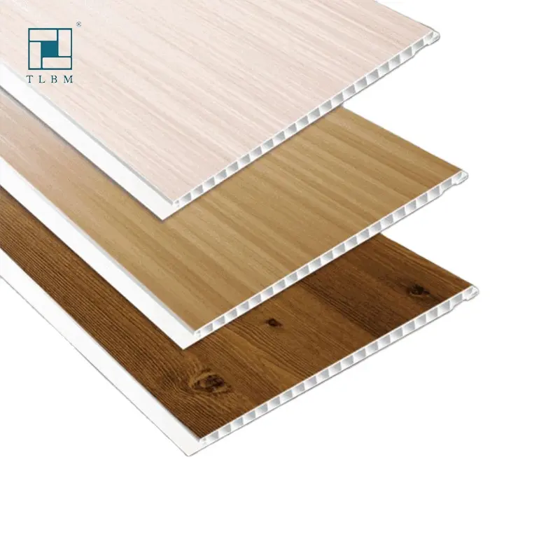 Chinesische Fabrik liefert Holz Kunststoff PVC Decken fliesen Wand paneel Deckenplatte