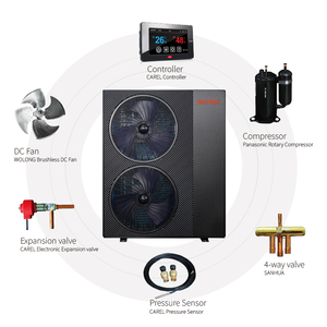 Pompe à chaleur air-eau Olenda haute efficacité 15,5 kW R290 pour chauffage domestique et hôtelier et chauffage extérieur - Product Image 3