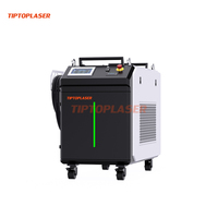 Machine de nettoyage au laser à fibre portative pour le bois, la pierre, le métal, l'élimination de la rouille, puissance de 1000 W, vitesse de nettoyage de 5 à 15 m/h, garantie de 3 ans