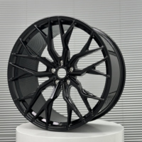 Rueda de Aleación Negra CVR1 de 17-24 Pulgadas, Pieza Única, Universal, de Alto Rendimiento, para Mejora de Automóviles, Personalizada