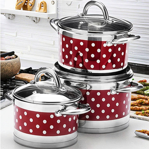 Nhà bếp nồi tầm nhìn Glass Cookware <span class=keywords><strong>Set</strong></span> thép không gỉ cảm ứng dưới Cookware sets - Product Image 2