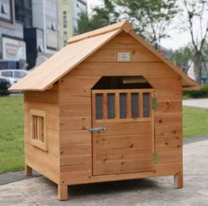 Nhà Máy Tùy Chỉnh Con Chó Cũi Cabin Cho Ngoài Trời Sử Dụng Gỗ Rắn Nhà Vật Nuôi - Product Image 2