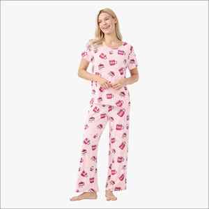 Pijama de Mujer de Modal Tencel, Fabricante OEM, Impresión Personalizada, Fabricación en Vietnam, Ropa de Dormir de Mujer de Longitud Completa - Product Image 1