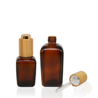 Flacon compte-gouttes en verre dépoli vide pour huile à cuticules, huile essentielle, huile corporelle – 30 ml, 50 ml, 100 ml