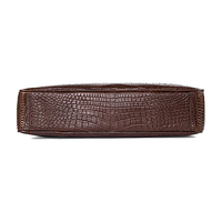 Nouveauté Sac à main vintage de haute qualité, sac à main portable fait main, sac à main de créateur OEM, sac à main en cuir de crocodile véritable exotique, sac pour ordinateur portable d'affaires