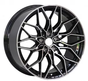 Flrocky Hot Sale 18 19 20 Inch Staggered Alloy Wheels Black Machine Face Car Rims For BMW 3/4/5/6/7 Series