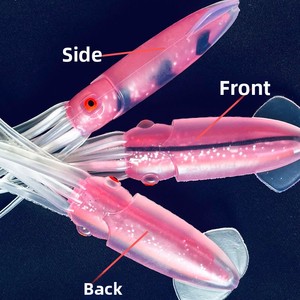 Aotuo Esche Artificiali Realistiche a Forma <span class=keywords><strong>di</strong></span> Calamaro Morbido da 11,5 cm e 14,5 cm, Ideali per la Pesca in Mare <span class=keywords><strong>di</strong></span> Spigole da Barca in Acqua Salata - Le Più Vendute - Product Image 2