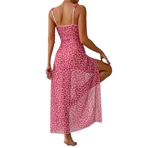 Conjunto de Dos Piezas Sexy para el Hogar: Falda con Tirantes y Vestido con Abertura Alta y Espalda Descubierta 3827 - Product Image 5