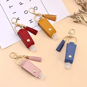 ขวดน้ำพกพาแบบกันรั่วอเนกประสงค์ พร้อมพวงกุญแจหนัง สำหรับเดินทาง - Product Image 3