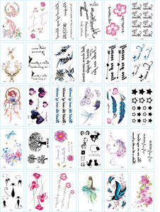 Pegatinas de <span class=keywords><strong>tatuaje</strong></span> de fiesta para niñas, fabricante de papel de embalaje personal, pegatinas de <span class=keywords><strong>tatuaje</strong></span> temporal - Product Image 4