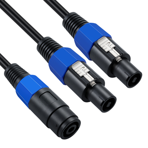 Cavo Audio per Altoparlanti Personalizzato 1P 1 Maschio 2 Femmine 8mm Quadrato in Rame, Cavo di Connessione per Altoparlanti da 0.6mm² con Grado di Protezione IP65 - Product Image 1
