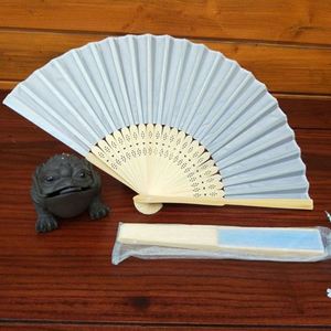 Customized Logo Wedding Hand Fan in Traditional Folding Design Personalized DIY Style Promotional <b>Gift</b> in Organza <b>Bag</b> - Product Image 3