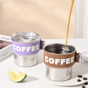 Wholesale High Quality Portable 304 Stainless Steel 400ml Vacuum Insulated Eco-Friendly Coffee Thermos <strong>Cups</strong> for Home Office Car - Product Image 4
