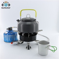 Réchaud à gaz butane portable coupe-vent pour le camping et les pique-niques en extérieur