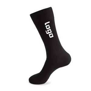 Wholesale Solid Color Business <b>Socks</b> Formal Business Office Work Dress Crew <b>Socks</b> for Men <b>High</b> Quality - Product Image 1