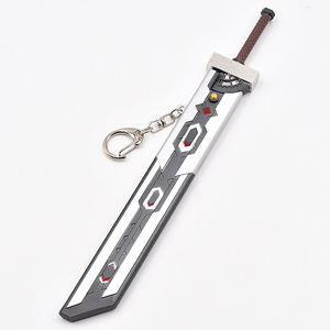 Populaire jeu personnage nuage <span class=keywords><strong>Strife</strong></span> épée fusion modèle porte-clés Pop-out fourreau métal jouet épée porte-clés Premium pendentif - Product Image 2