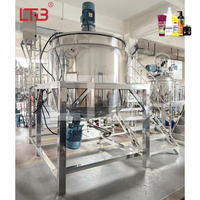 Équipement de fabrication de liquides de nettoyage, de pâtes détergentes, de nettoyants alimentaires, de savon de toilette et de liquide vaisselle, à double enveloppe, en SUS316, à capacité personnalisable
