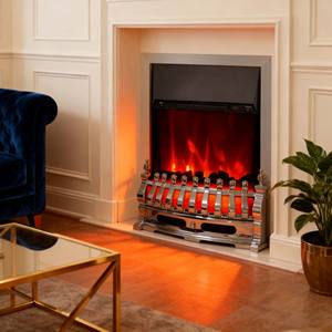 <span class=keywords><strong>Chimenea</strong></span> eléctrica con <span class=keywords><strong>marco</strong></span> dorado plateado y control manual con logotipo personalizado de 23 pulgadas <span class=keywords><strong>para</strong></span> hotel y hogar - Product Image 1