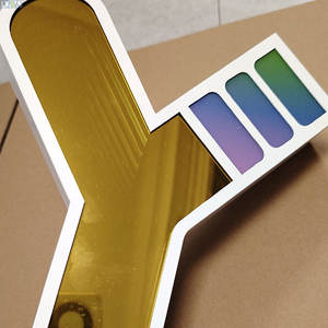 Customized LED Infinity Reflection Bathroom <strong>Mirror</strong> For Hotels Shops And Bars For Company Signage - Product Image 2