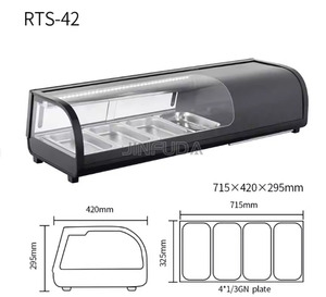 <span class=keywords><strong>Vitrine</strong></span> réfrigérée pour sushis de cuisine japonaise 1500 mm avec éclairage LED, pour la présentation de sashimi frais - Product Image 5
