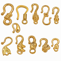 Différents styles de fermoirs à crochet en acier inoxydable plaqué or sous vide, connecteurs de bijoux pour bracelets et colliers, vente en gros, artisanat DIY