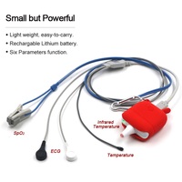 Fréquence cardiaque Resp / Temp multifonctionnel clinique vétérinaire médical Portable moniteur de signes vitaux pour chats chiens