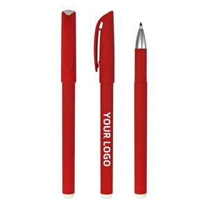 0.5mm Quick Dry Gel <b>Pens</b> Fine Point Smooth Writing Blue and Red Office School Supplies Promotional Plastic <b>Pens</b> - Product Image 2