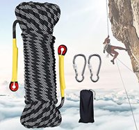 Corde d'escalade 12 mm, corde statique pour escalade sur roche et corde d'escalade