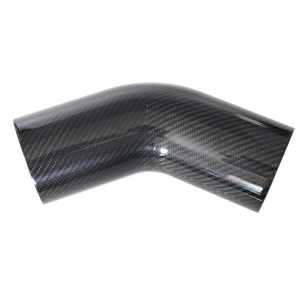 Chất lượng cao 45 độ ống sợi carbon uốn cong khuỷu tay ống T300 12 K Twill thực sợi carbon uốn cong ống - Product Image 2