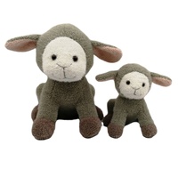 OEM/ODM vente en gros, jouet en peluche de 9 pouces en forme d'animaux sauvages, mouton et agneau en couleurs, bons amis pour enfants