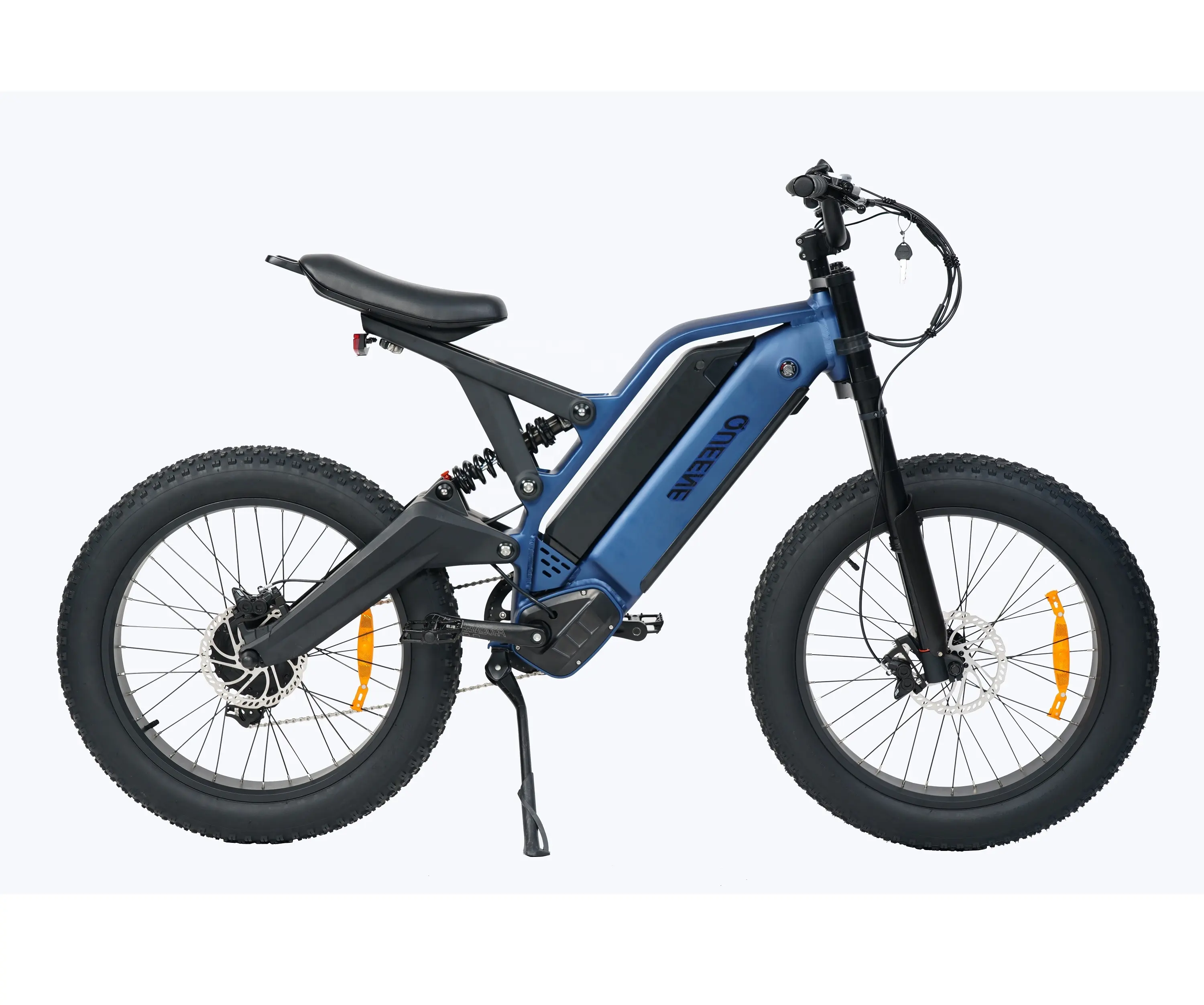 Queene Enduro 29er 풀 서스펜션 카본 Ebike 세련된 풀 파워 허브 모터 리튬 배터리가 장착 된 전기 산악 자전거