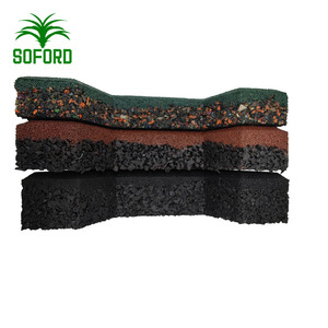 Dalles de pavage en caoutchouc pour extérieur, emboîtables, en forme d'os de chien, épaisseur 45 mm, pour allées, <span class=keywords><strong>pas</strong></span> chères, produit en gazon artificiel - Product Image 6