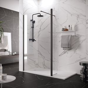 Panel <span class=keywords><strong>de</strong></span> vidrio <span class=keywords><strong>de</strong></span> <span class=keywords><strong>ducha</strong></span> sin marco europeo, Partición <span class=keywords><strong>de</strong></span> <span class=keywords><strong>ducha</strong></span> <span class=keywords><strong>de</strong></span> vidrio individual, sello antideslizante <span class=keywords><strong>de</strong></span> vidrio <span class=keywords><strong>de</strong></span> seguridad templado <span class=keywords><strong>de</strong></span> 48 "X 72" - Product Image 3