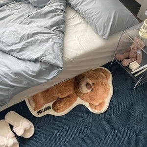 Dessin animé ours en peluche et lapins impression <span class=keywords><strong>tapis</strong></span> et <span class=keywords><strong>tapis</strong></span> doux pour chambre d'enfants - Product Image 5